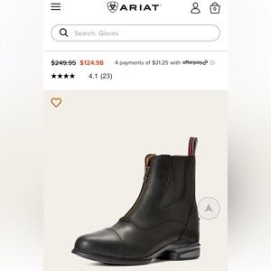 Ariat Black Leather Men's Boots